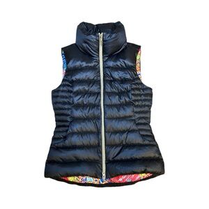 VGUC Lilly Pulitzer Allie Packable Puffer Vest - Black, Sz S
